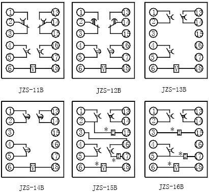 JZS-11B内部端子图