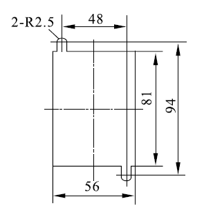 DZ-700/1400安装开孔尺寸图