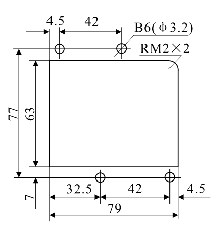 DZ-3E/71、DZ-3E/71J安装开孔尺寸图