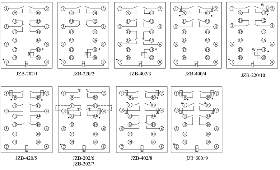 JZB-202/6内部接线图