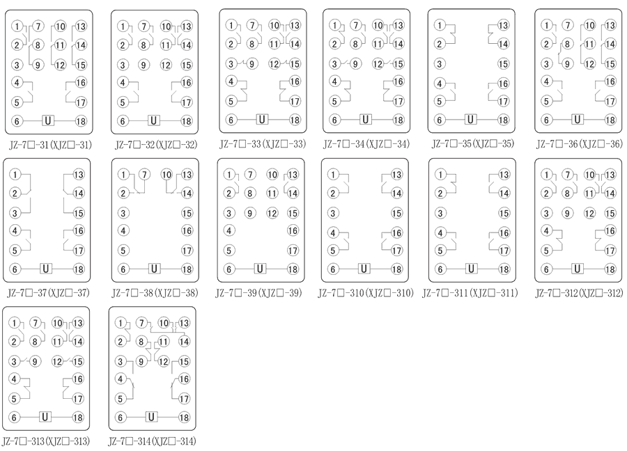 JZ-7Y-310内部接线图