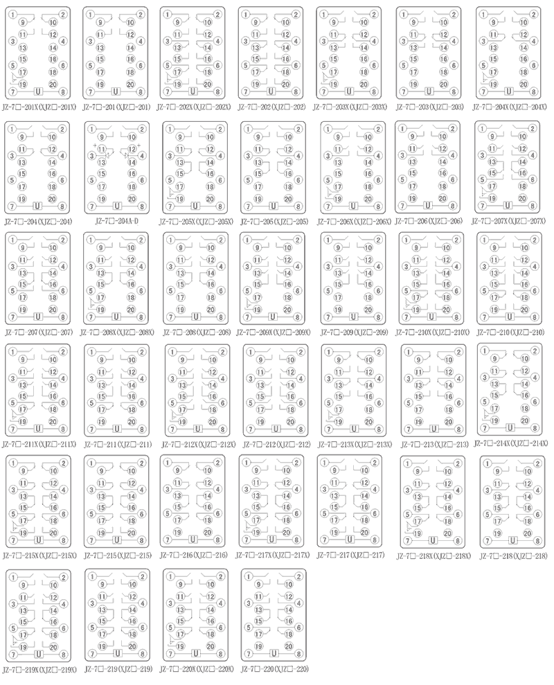 JZ-7Y-205内部接线图