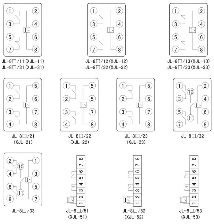 JL-8A/13内部接线图