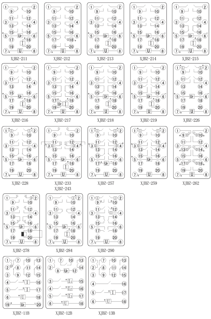 XJBZ-284内部接线图