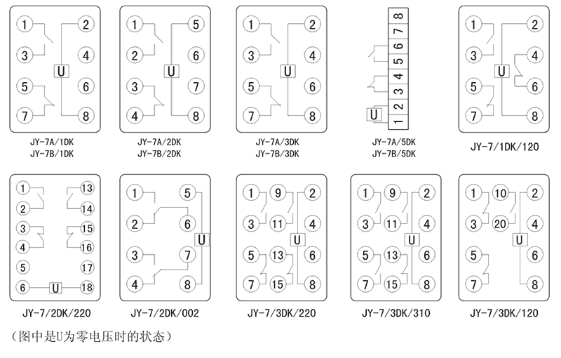 JY-7B/3DK内部接线图