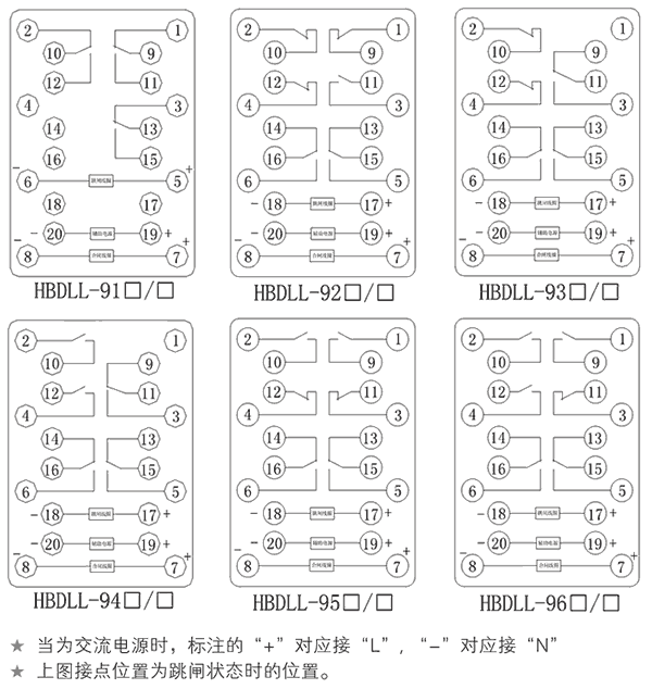 HBDLL-93B/1内部接线图