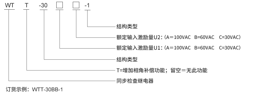 WTT-30BB-1选型说明